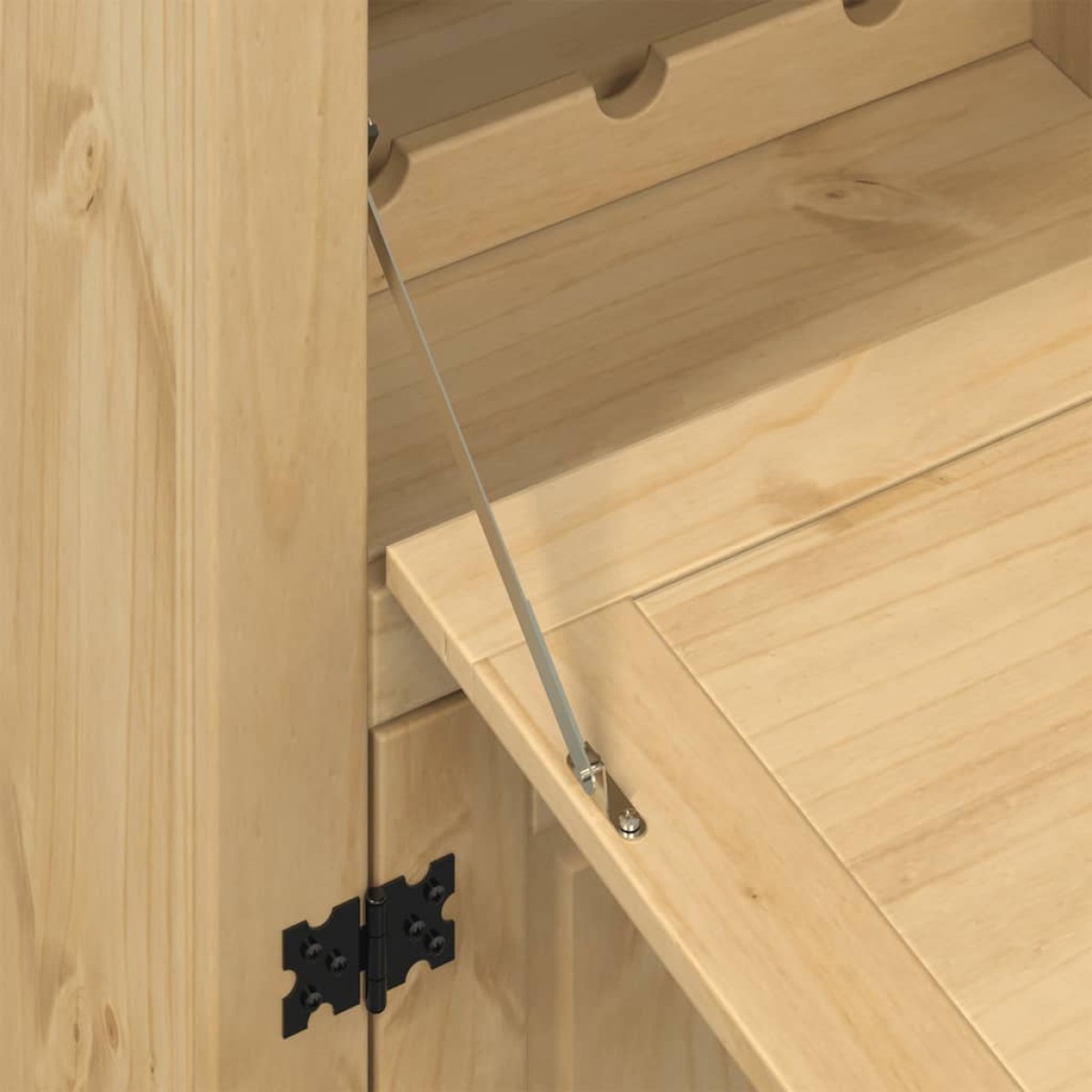 vidaXL Κάβα Κρασιών Corona 97x45x114 εκ. από Μασίφ Ξύλο Πεύκου