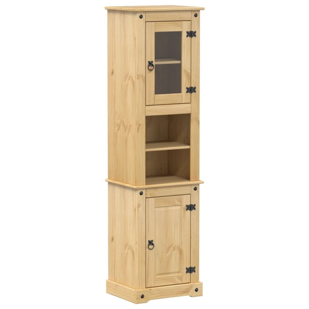 vidaXL Ντουλάπι Μπάνιου Corona 50x40x185 εκ. από Μασίφ Ξύλο Πεύκου