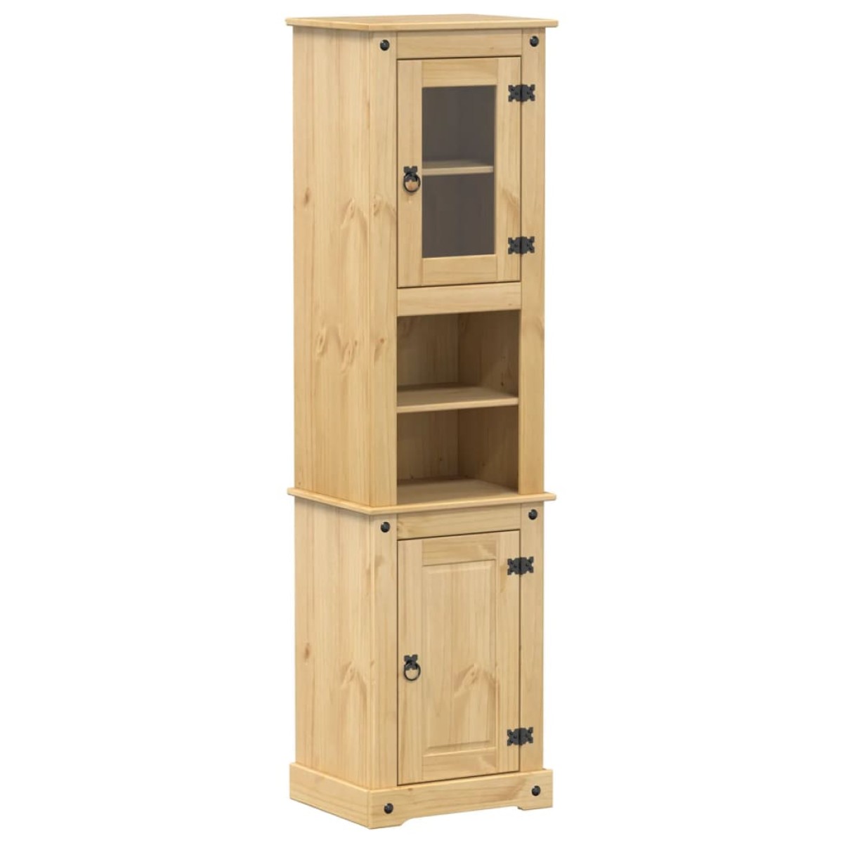 vidaXL Ντουλάπι Μπάνιου Corona 50x40x185 εκ. από Μασίφ Ξύλο Πεύκου