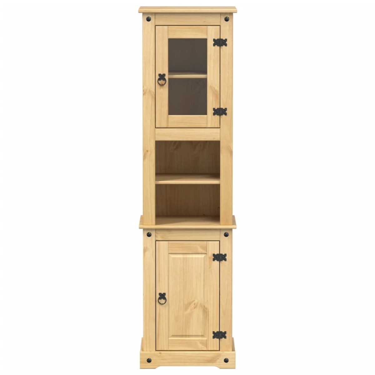 vidaXL Ντουλάπι Μπάνιου Corona 50x40x185 εκ. από Μασίφ Ξύλο Πεύκου