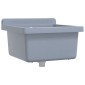 vidaXL Νιπτήρας Επίτοιχος Γκρι 40x40x24 εκ. από Ρητίνη