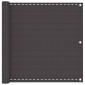 vidaXL Οθόνη Μπαλκονιού Ανθρακί 90 x 700 cm HDPE και Αλουμίνιο