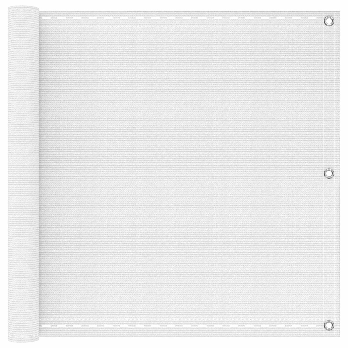 vidaXL Οθόνη Μπαλκονιού Λευκό 90 x 1000 cm HDPE και Αλουμίνιο