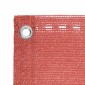 vidaXL Οθόνη Μπαλκονιού Τερακότα 75 x 700 cm HDPE και Αλουμίνιο