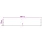 vidaXL Οθόνη Μπαλκονιού Τερακότα 75 x 800 cm HDPE και Αλουμίνιο