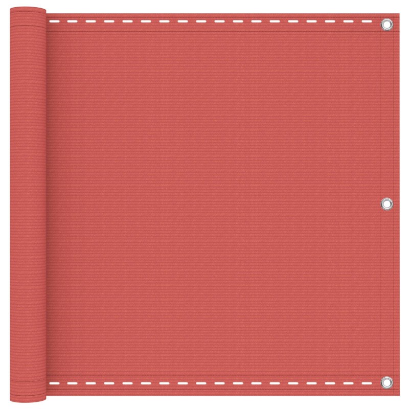 vidaXL Οθόνη Μπαλκονιού Τερακότα 75 x 800 cm HDPE και Αλουμίνιο