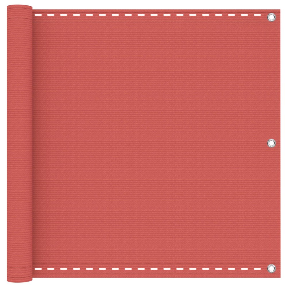 vidaXL Οθόνη Μπαλκονιού Τερακότα 90 x 800 cm HDPE και Αλουμίνιο