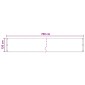 vidaXL Οθόνη Μπαλκονιού Τερακότα 120 x 700 cm HDPE και Αλουμίνιο
