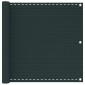 vidaXL Οθόνη Μπαλκονιού Σκούρο Πράσινο 75 x 800 cm HDPE και Αλουμίνιο