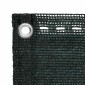 vidaXL Οθόνη Μπαλκονιού Σκούρο Πράσινο 90 x 700 cm HDPE και Αλουμίνιο