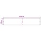 vidaXL Οθόνη Μπαλκονιού Σκούρο Πράσινο 90 x 1200 εκ HDPE και Αλουμίνιο