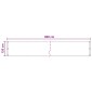 vidaXL Οθόνη Μπαλκονιού Σκούρο Πράσινο 120 x 800 cm HDPE και Αλουμίνιο