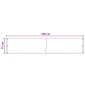 vidaXL Οθόνη Μπαλκονιού Μαύρο 75 x 700 cm HDPE και Αλουμίνιο