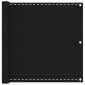 vidaXL Οθόνη Μπαλκονιού Μαύρο 120 x 1000 cm HDPE και Αλουμίνιο