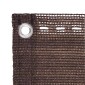 vidaXL Οθόνη Μπαλκονιού Καφέ 75 x 1200 εκ HDPE και Αλουμίνιο