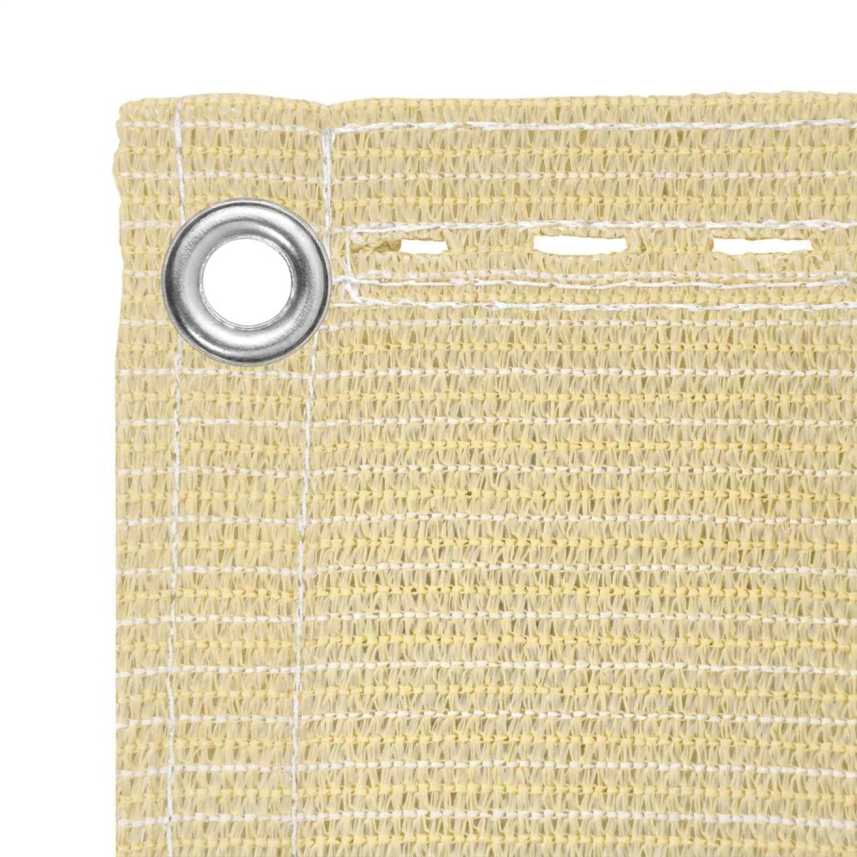 vidaXL Οθόνη Μπαλκονιού Μπεζ 90 x 700 cm HDPE και Αλουμίνιο