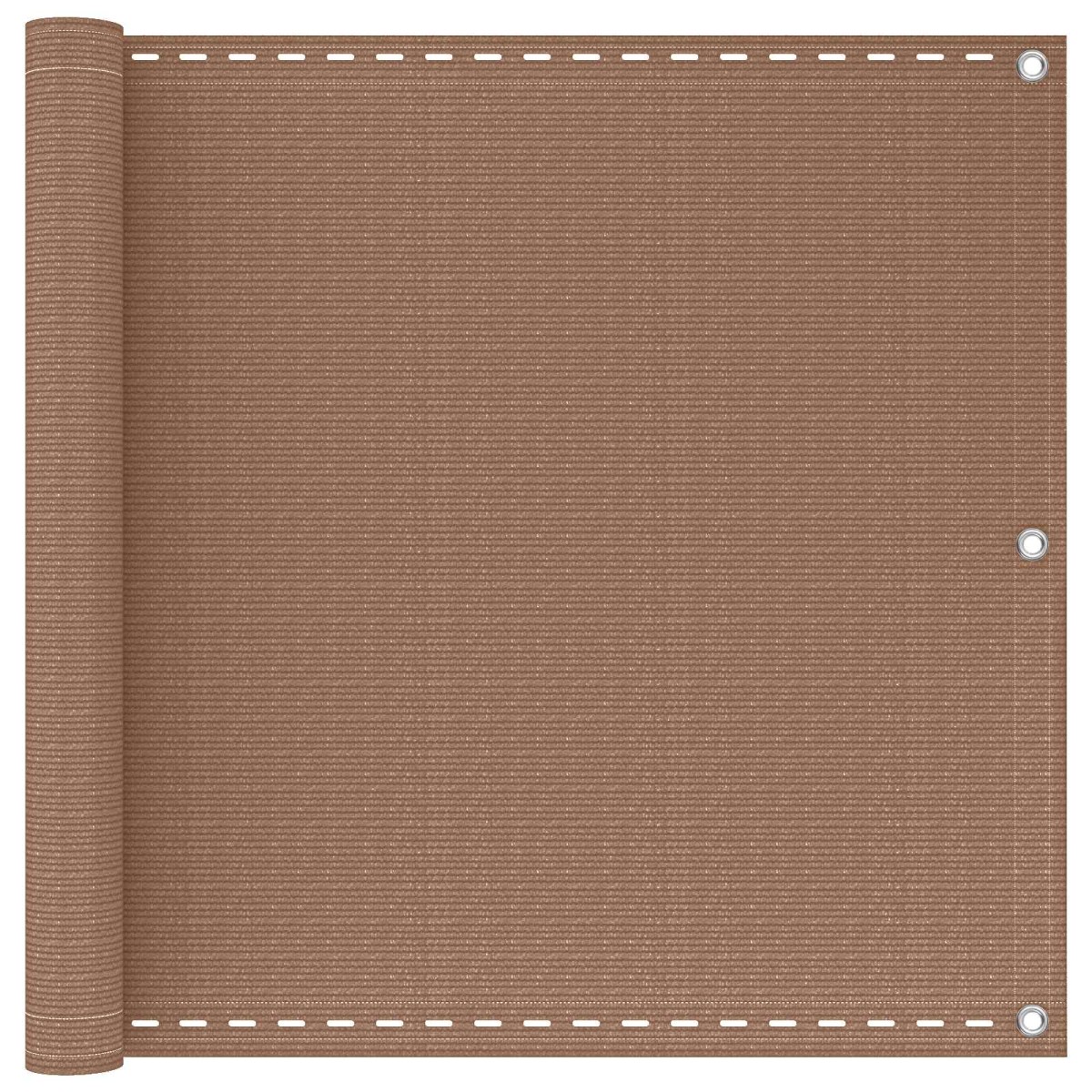 vidaXL Οθόνη Μπαλκονιού Taupe 75 x 700 cm HDPE και Αλουμίνιο
