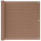 vidaXL Οθόνη Μπαλκονιού Taupe 120 x 700 cm HDPE και Αλουμίνιο