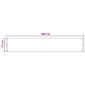 vidaXL Οθόνη Μπαλκονιού Ανοιχτό γκρι 75 x 400 cm HDPE και Αλουμίνιο