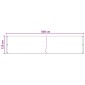 vidaXL Οθόνη Μπαλκονιού Ανοιχτό γκρι 120 x 500 cm HDPE και Αλουμίνιο