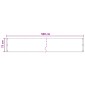 vidaXL Οθόνη Μπαλκονιού Άμμος 75 x 500 cm HDPE και Αλουμίνιο