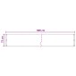 vidaXL Οθόνη Μπαλκονιού Άμμος 75 x 600 cm HDPE και Αλουμίνιο