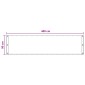 vidaXL Οθόνη Μπαλκονιού Άμμος 90 x 400 cm HDPE και Αλουμίνιο