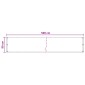 vidaXL Οθόνη Μπαλκονιού Άμμος 90 x 500 cm HDPE και Αλουμίνιο