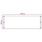 vidaXL Οθόνη Μπαλκονιού Άμμος 120 x 300 cm HDPE και Αλουμίνιο