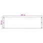 vidaXL Οθόνη Μπαλκονιού Άμμος 120 x 400 cm HDPE και Αλουμίνιο