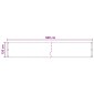vidaXL Οθόνη Μπαλκονιού Άμμος 120 x 600 cm HDPE και Αλουμίνιο