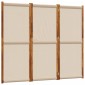 vidaXL Διαχωριστικό Δωματίου με 3 Πάνελ Taupe 210 x 180 εκ.