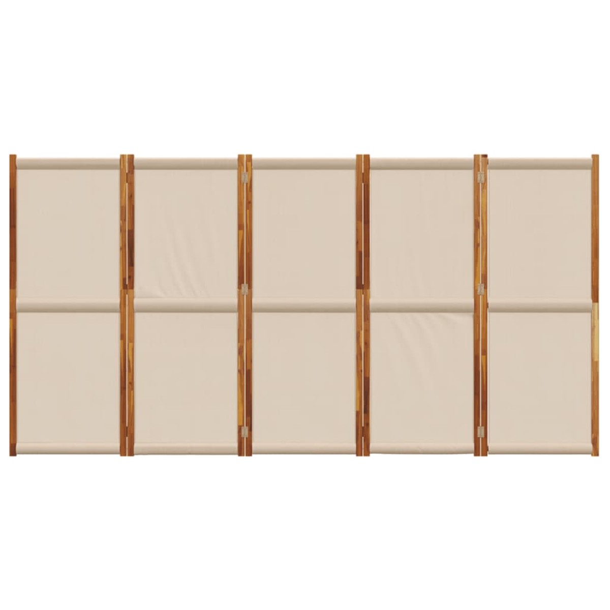 vidaXL Διαχωριστικό Δωματίου με 5 Πάνελ Taupe 250 x 180 εκ.