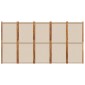 vidaXL Διαχωριστικό Δωματίου με 5 Πάνελ Taupe 250 x 180 εκ.