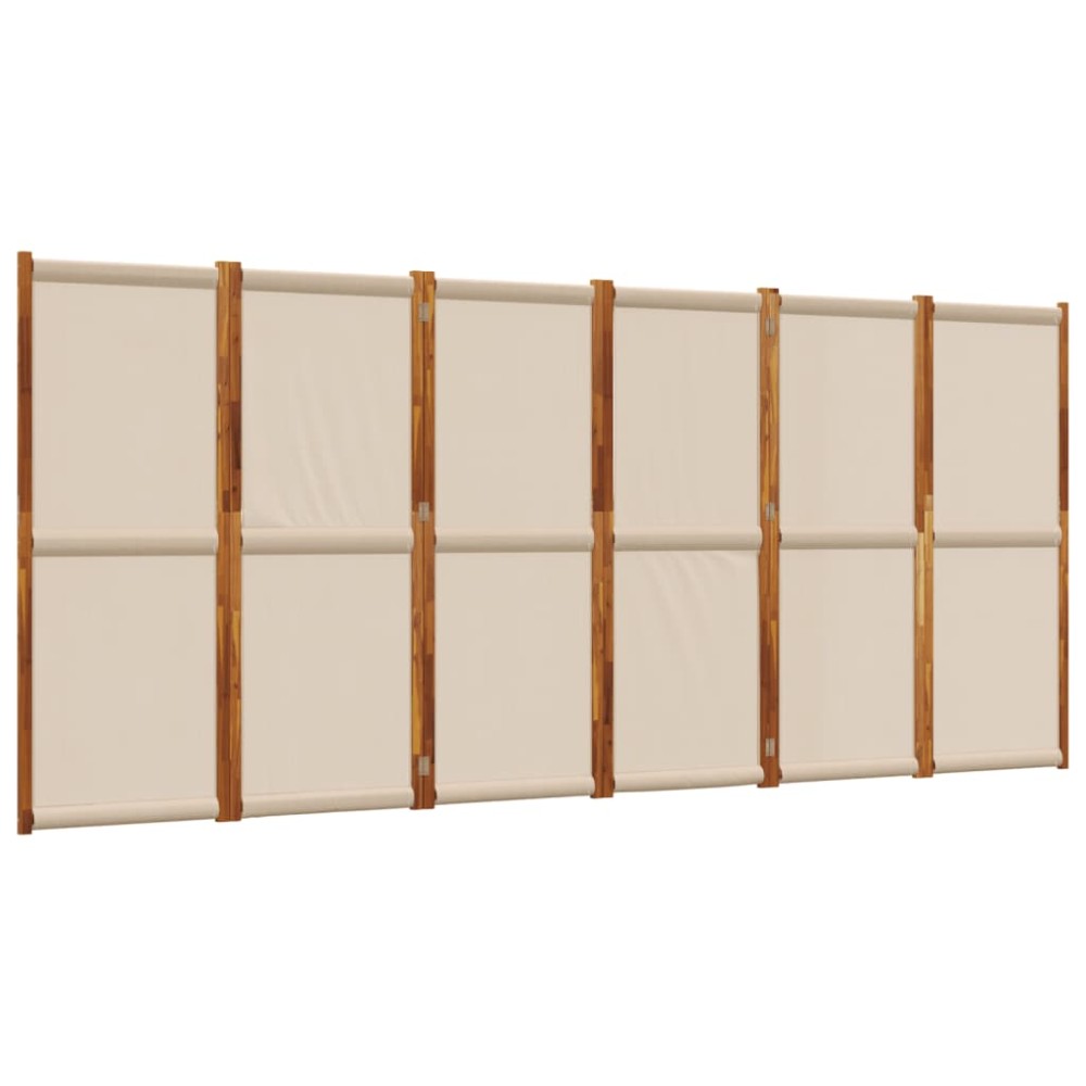 vidaXL Διαχωριστικό Δωματίου με 6 Πάνελ Taupe 420 x 180 εκ.