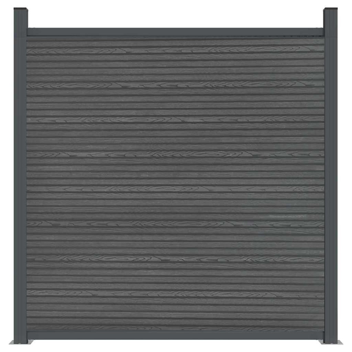 vidaXL Πάνελ Περίφραξης με 2 Στύλους Γκρι 180 x 186 εκ. από WPC