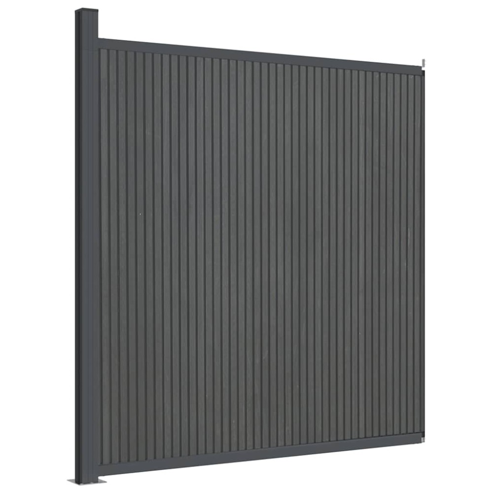 vidaXL Πάνελ Περίφραξης Γκρι 173 x 186 εκ. από WPC