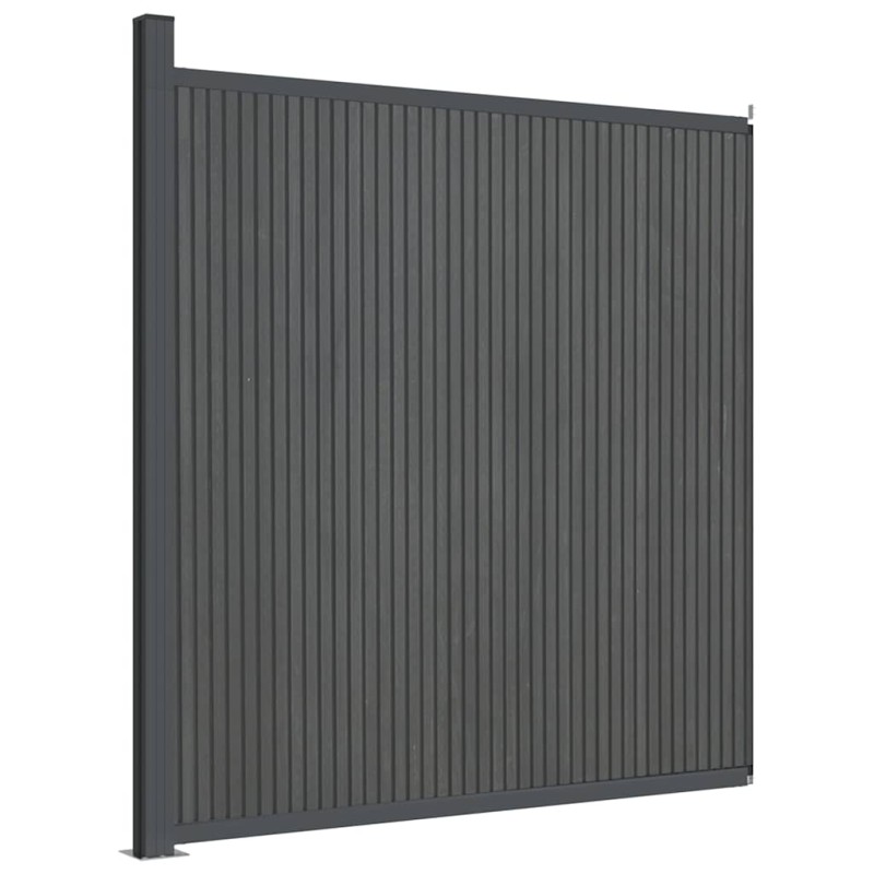 vidaXL Πάνελ Περίφραξης Γκρι 173 x 186 εκ. από WPC
