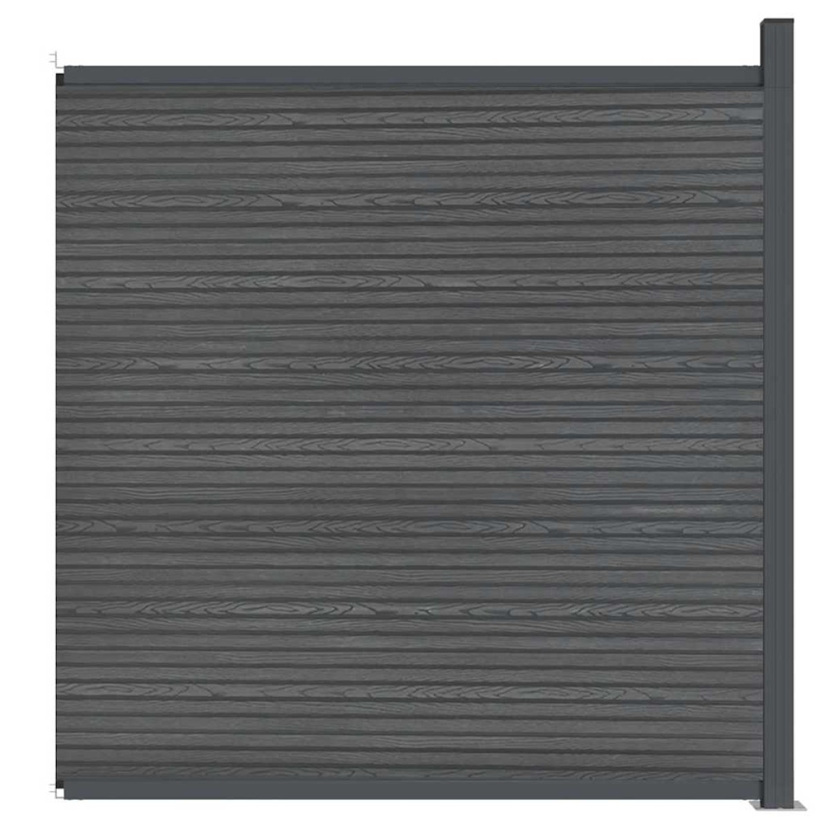 vidaXL Πάνελ Περίφραξης Γκρι 173 x 186 εκ. από WPC