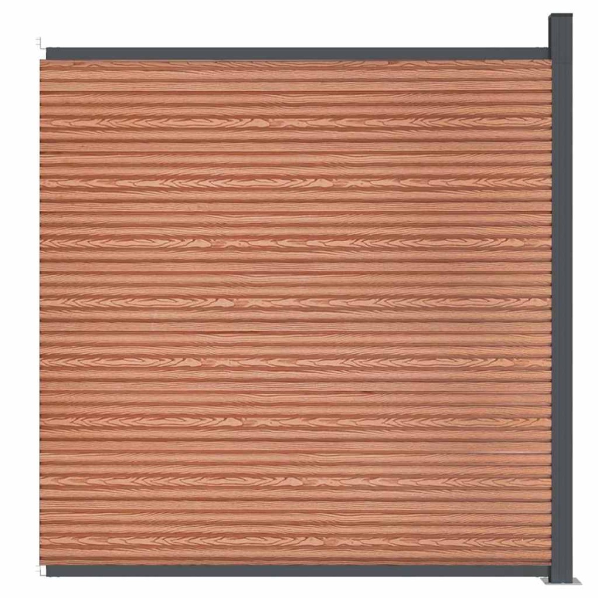 vidaXL Πάνελ Περίφραξης Καφέ 173 x 186 εκ. από WPC