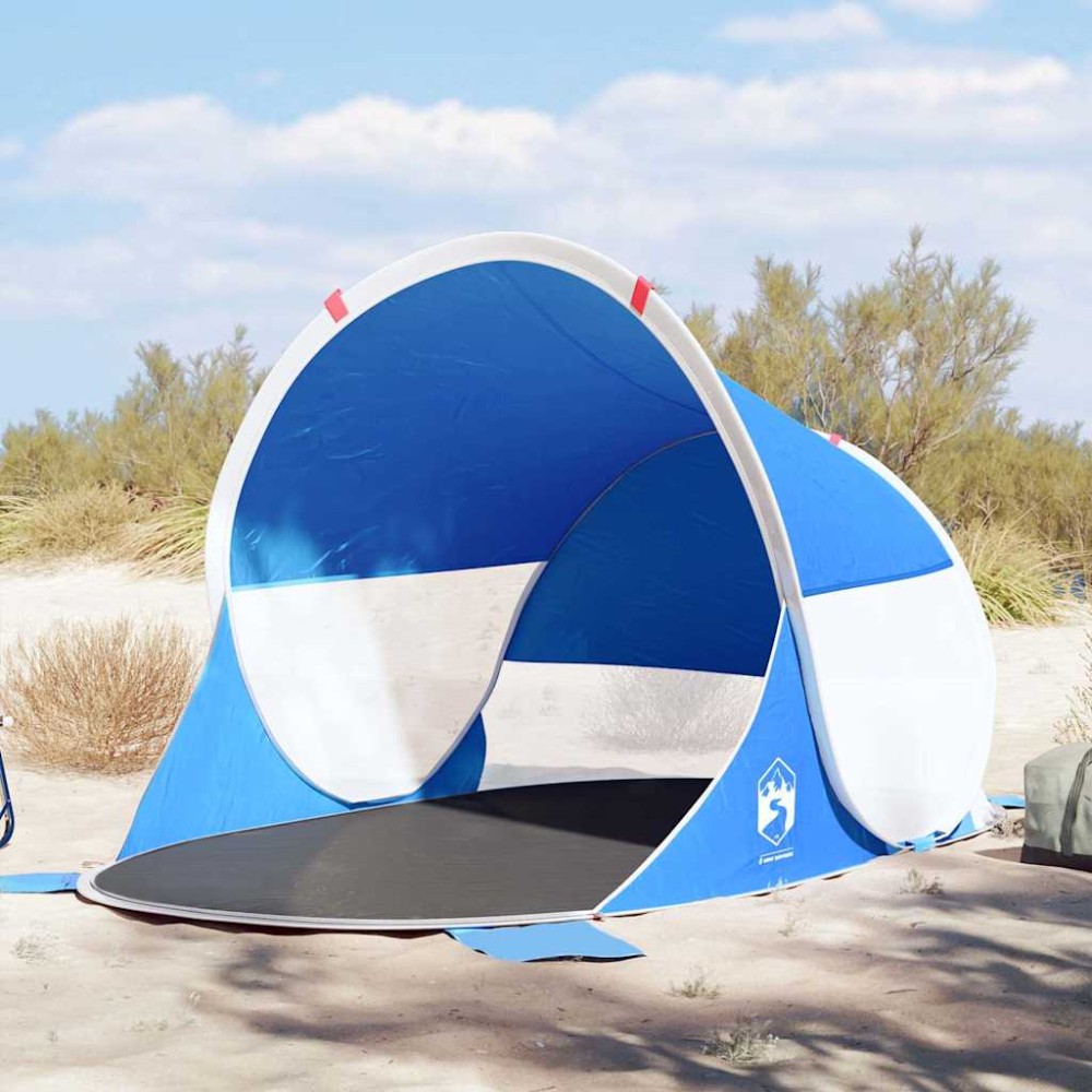 vidaXL Σκηνή Παραλίας Pop Up Μπλε Αζούρ Αδιάβροχη