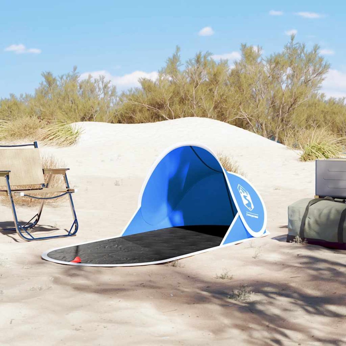 vidaXL Σκηνή Παραλίας Pop Up Μπλε Αζούρ Αδιάβροχη