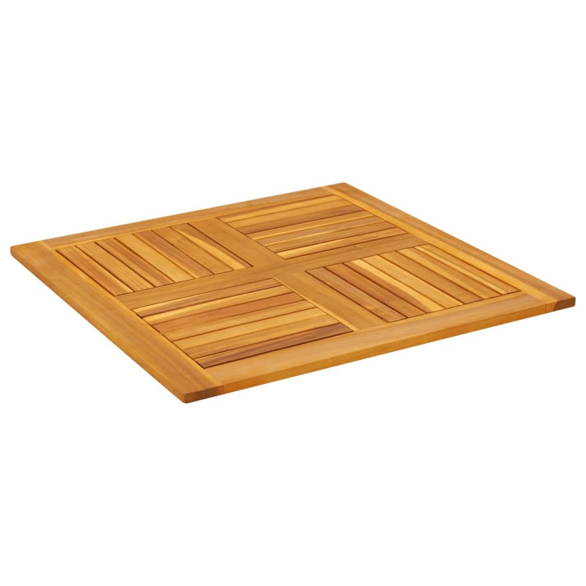 vidaXL Επιφάνεια Τραπεζιού Τετράγωνη 80x80x2,2 εκ. Μασίφ Ξύλο Ακακίας