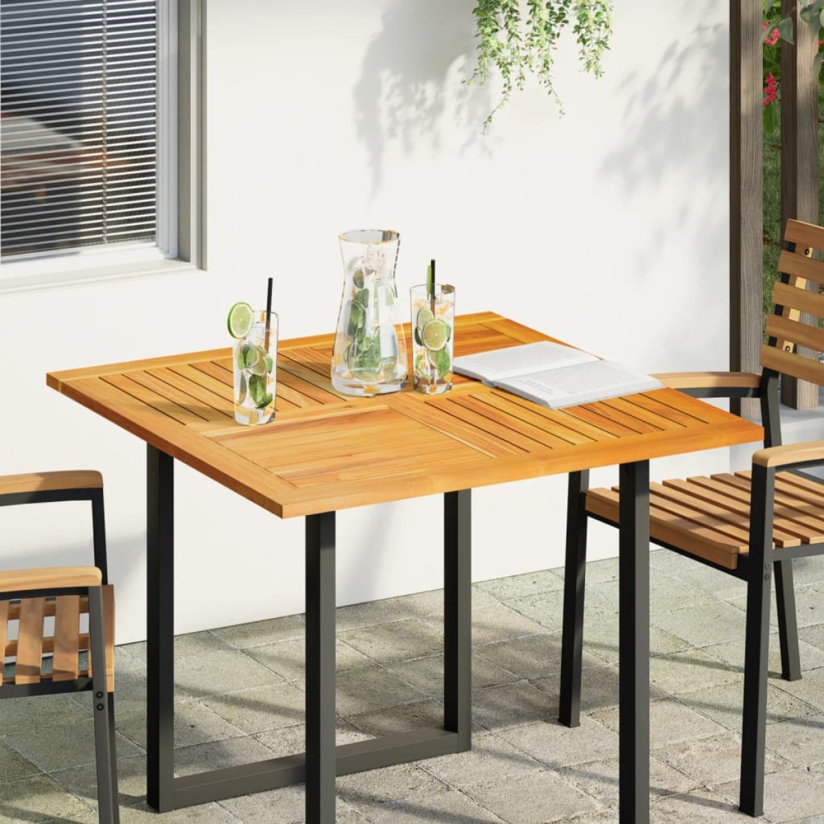 vidaXL Επιφάνεια Τραπεζιού Τετράγωνη 90x90x2,2 εκ. Μασίφ Ξύλο Ακακίας