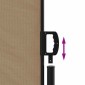 vidaXL Σκίαστρο Πλαϊνό Συρόμενο Taupe 117 x 300 εκ.