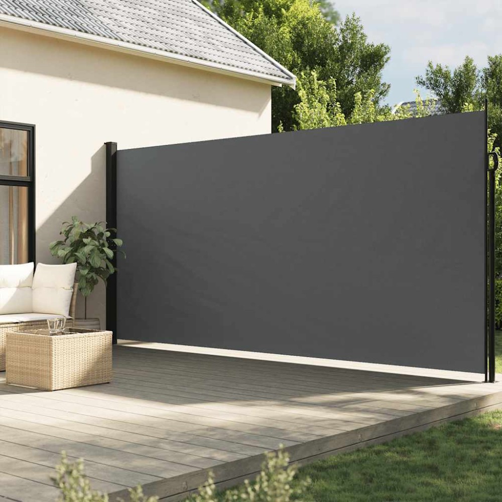 vidaXL Πτυσσόμενη Πλαϊνή Τέντα Ανθρακί 200x300 εκ.