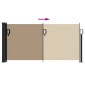 vidaXL Σκίαστρο Πλαϊνό Συρόμενο Taupe 100 x 500 εκ.
