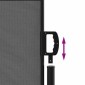 vidaXL Πτυσσόμενη Πλαϊνή Τέντα Ανθρακί 140x500 εκ.