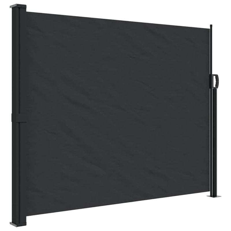vidaXL Σκίαστρο Πλαϊνό Συρόμενο Μαύρο 160 x 500 εκ.