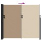 vidaXL Σκίαστρο Πλαϊνό Συρόμενο Taupe 180 x 500 εκ.